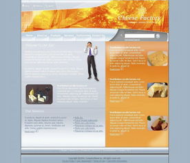 奶酪加工廠網站模板